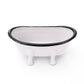 Farmhouse White Metal Bathtub Soap Dish