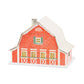 Red Reindeer Barn Light Up Christmas Village House