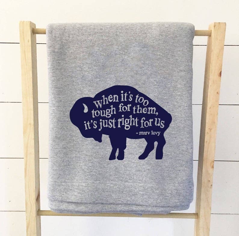 Buffalo Bills Throw Blanket | Marv Levy