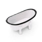 Farmhouse White Metal Bathtub Soap Dish
