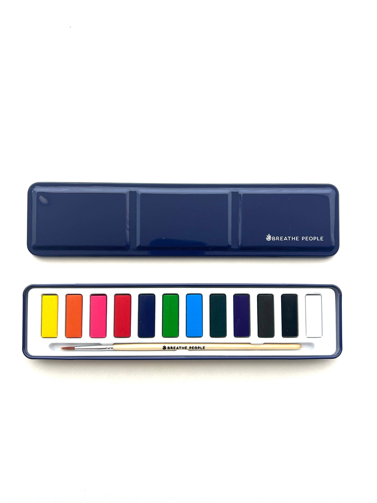 Watercolor Set w/ Wood Paintbrush