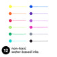 12 Pack Felt Tip Fine Line Marker Pens | Bright