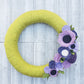 Chartreuse Yarn Wreath