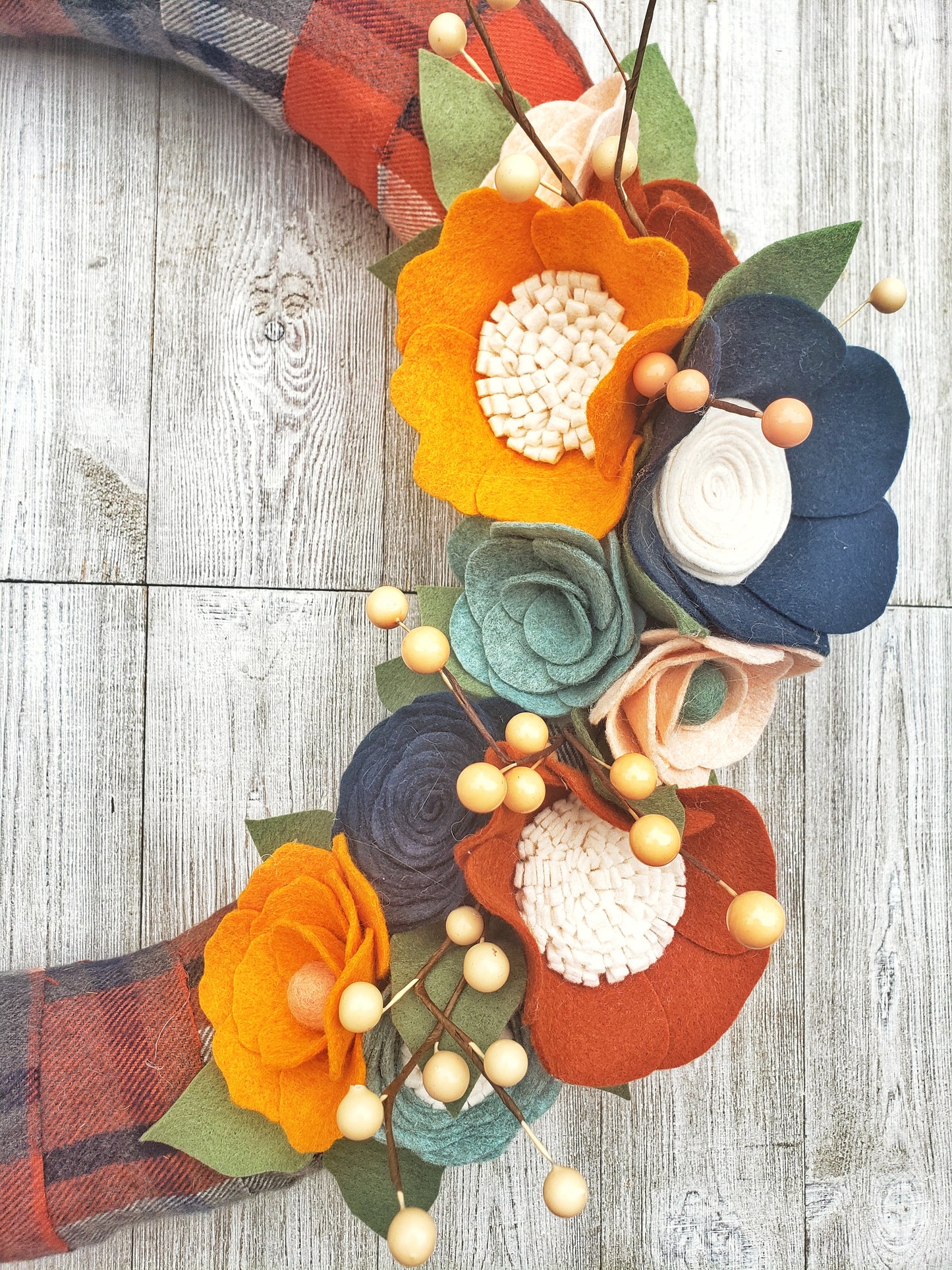 Image of Autumn Vibes 30 Handmade Felt Flowers
