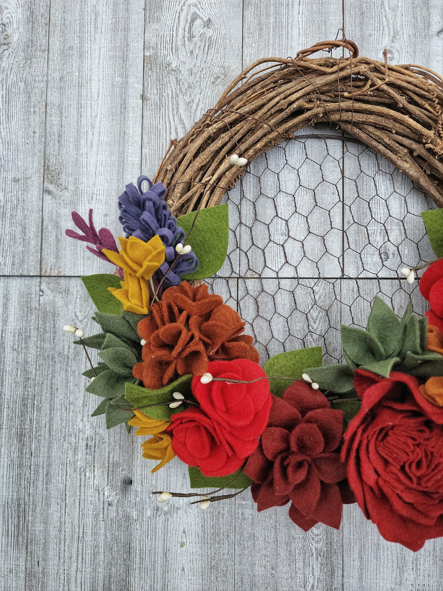 Fall Rainbow Wreath