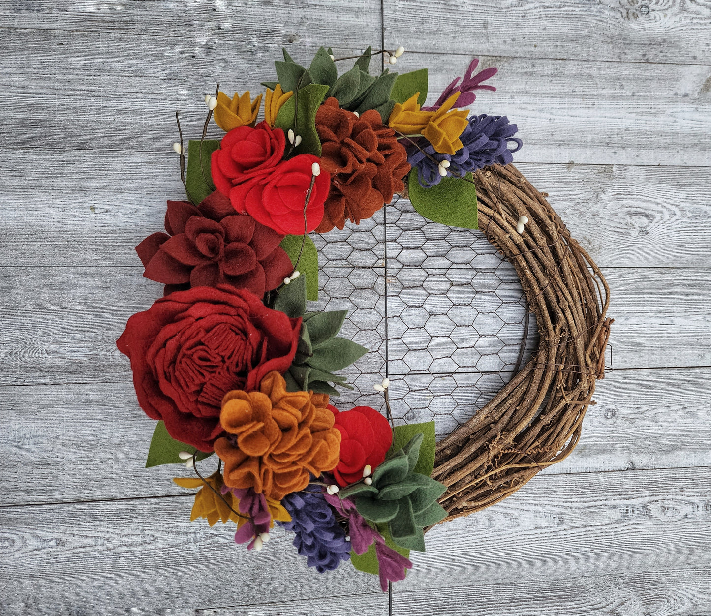 Fall Rainbow Wreath