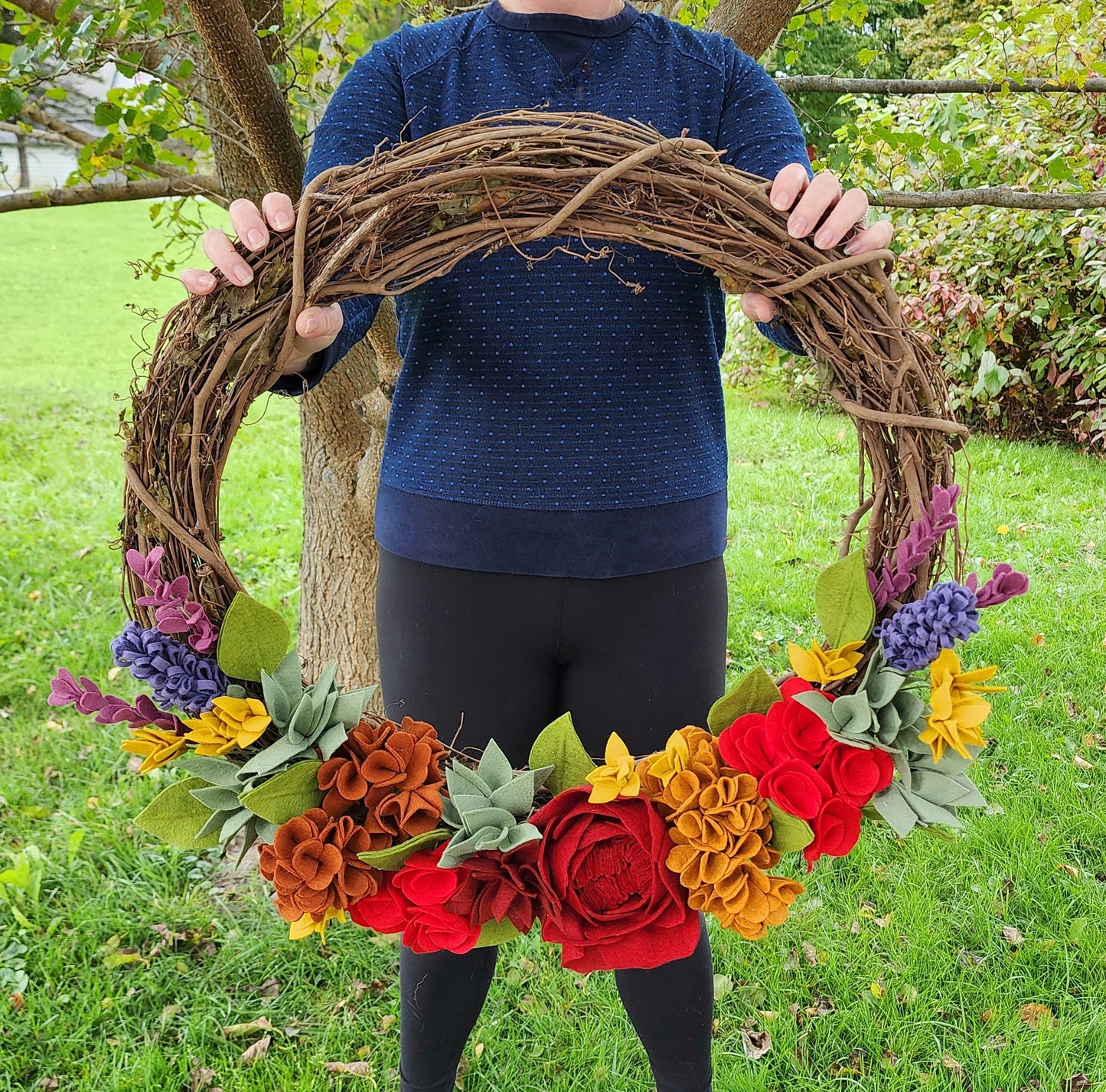 Fall Rainbow Wreath