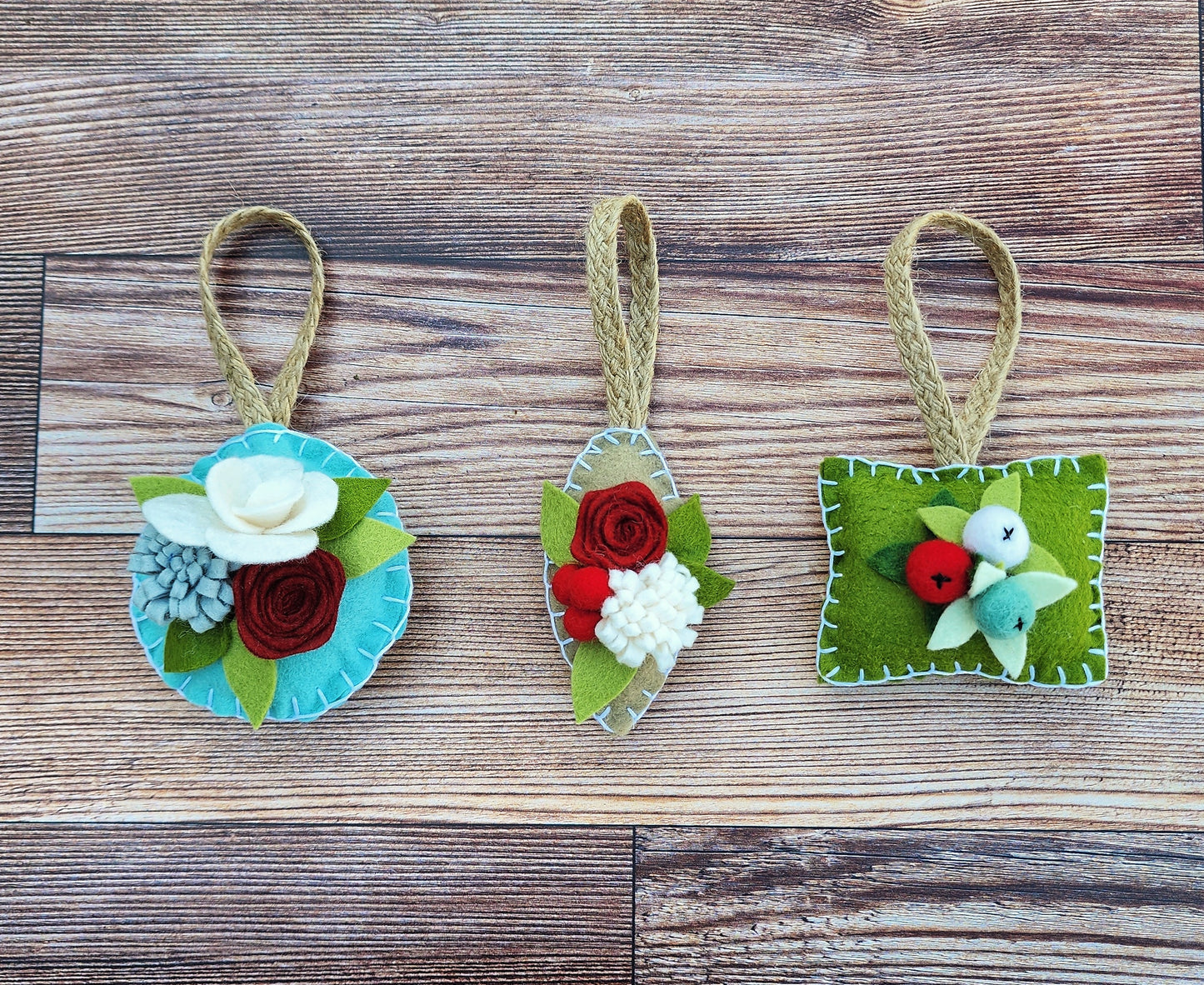 Set of 3 Christmas Ornaments