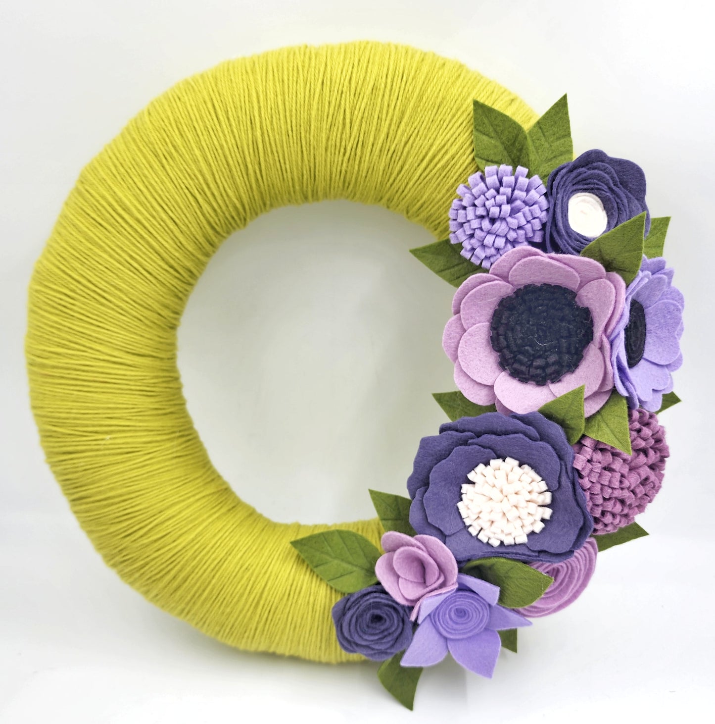 Chartreuse Yarn Wreath