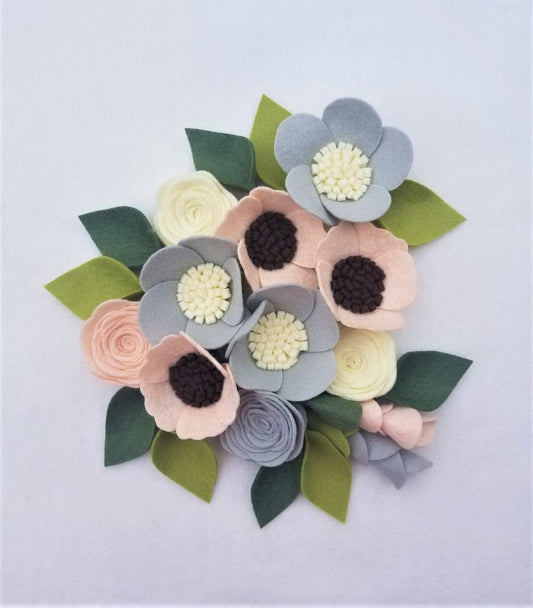 Felt Flower Loose Set - Whimsical