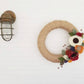 Burlap Wildflower Wreath