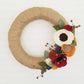 Burlap Wildflower Wreath