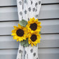 Sunflower Curtain Tiebacks